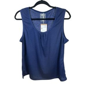 Mountain Warehouse IsoCool Gorpcore Navy Tank Quick Dry UV Outdoor Travel 12 NWT